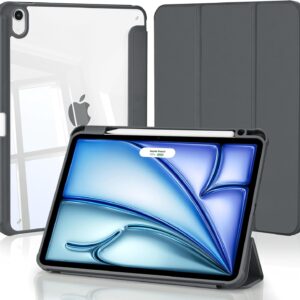 Mollivie Clear Back Case for iPad Air 11-inch M4/M3/M2 and iPad Air 10.9-inch 5th/4th generation